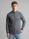 Men Grey Solid Turtle Neck Full Sleeve Pullover