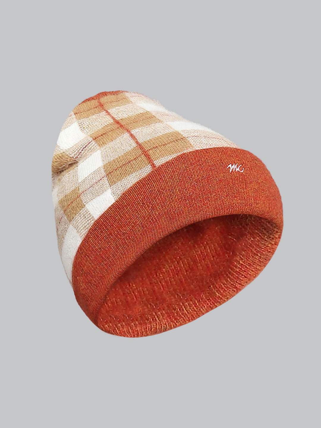 Men Rust Self Design Cap