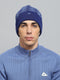 Men Blue Self Design Cap