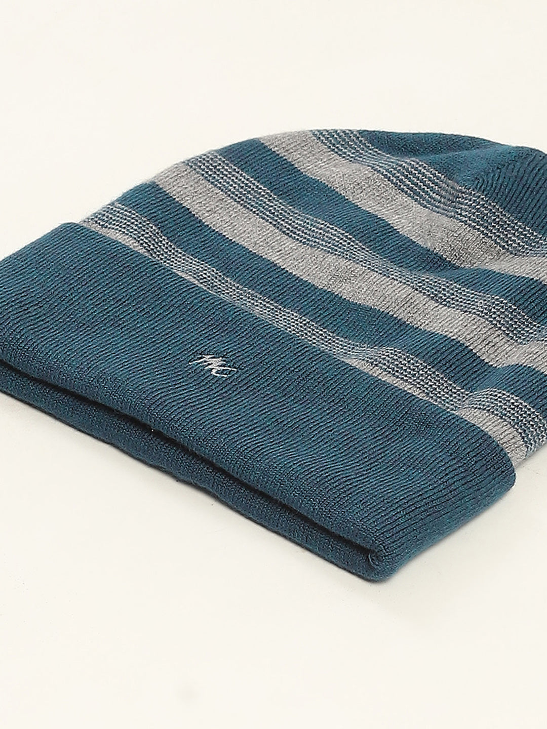 Men Green Self Design Cap