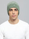 Men Green Self Design Cap
