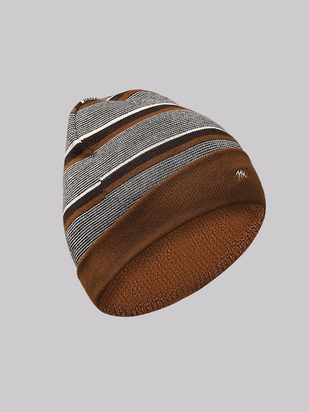 Men Rust Self Design Cap