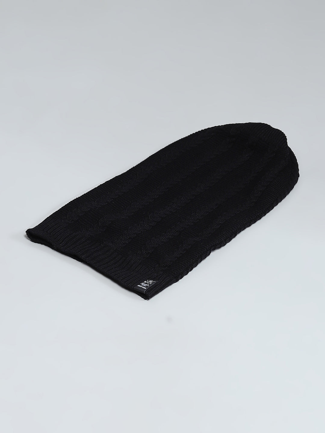 Men Black Solid Cap