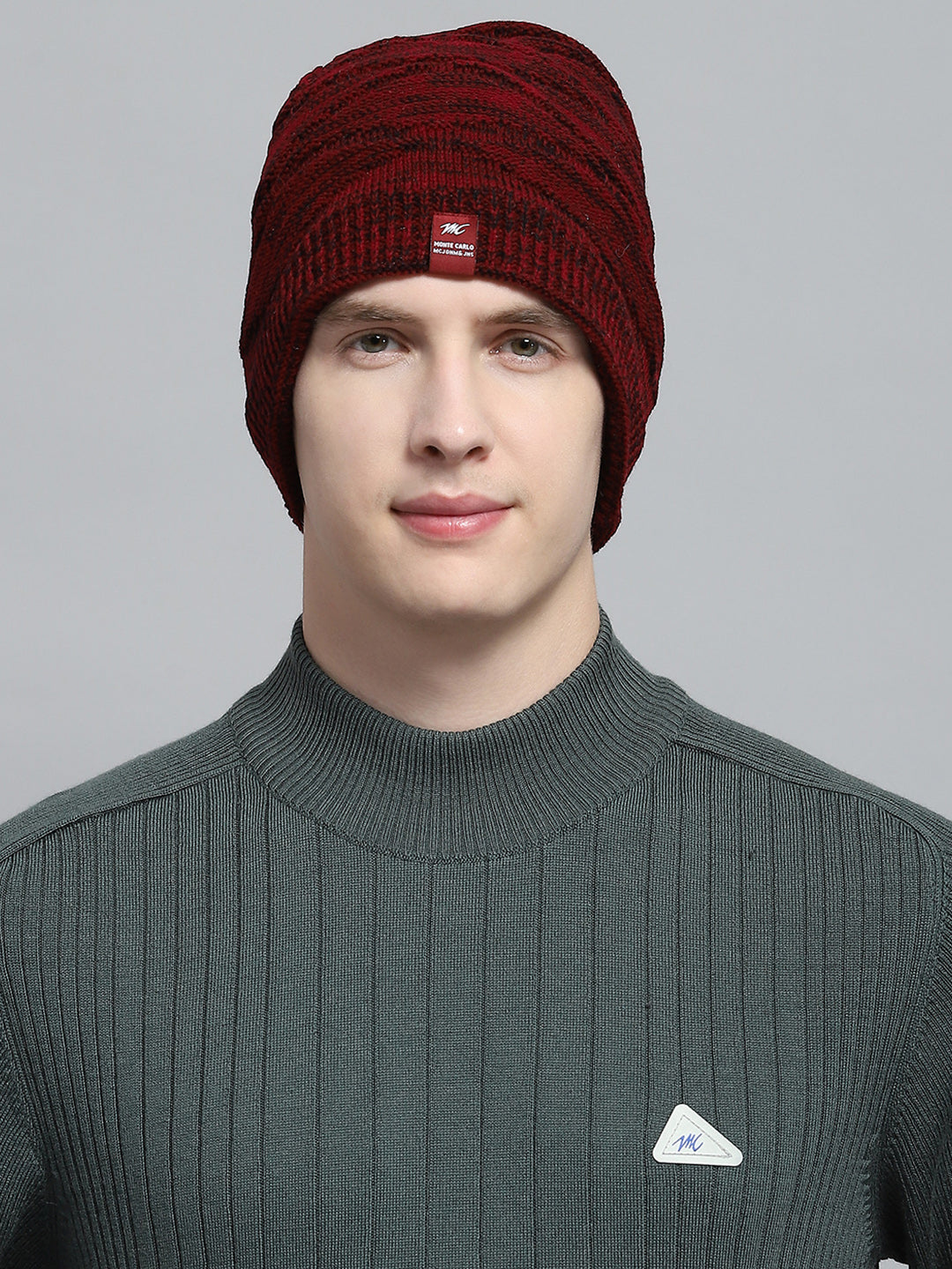Buy Men Maroon Self Design Cap Online in India - Monte Carlo