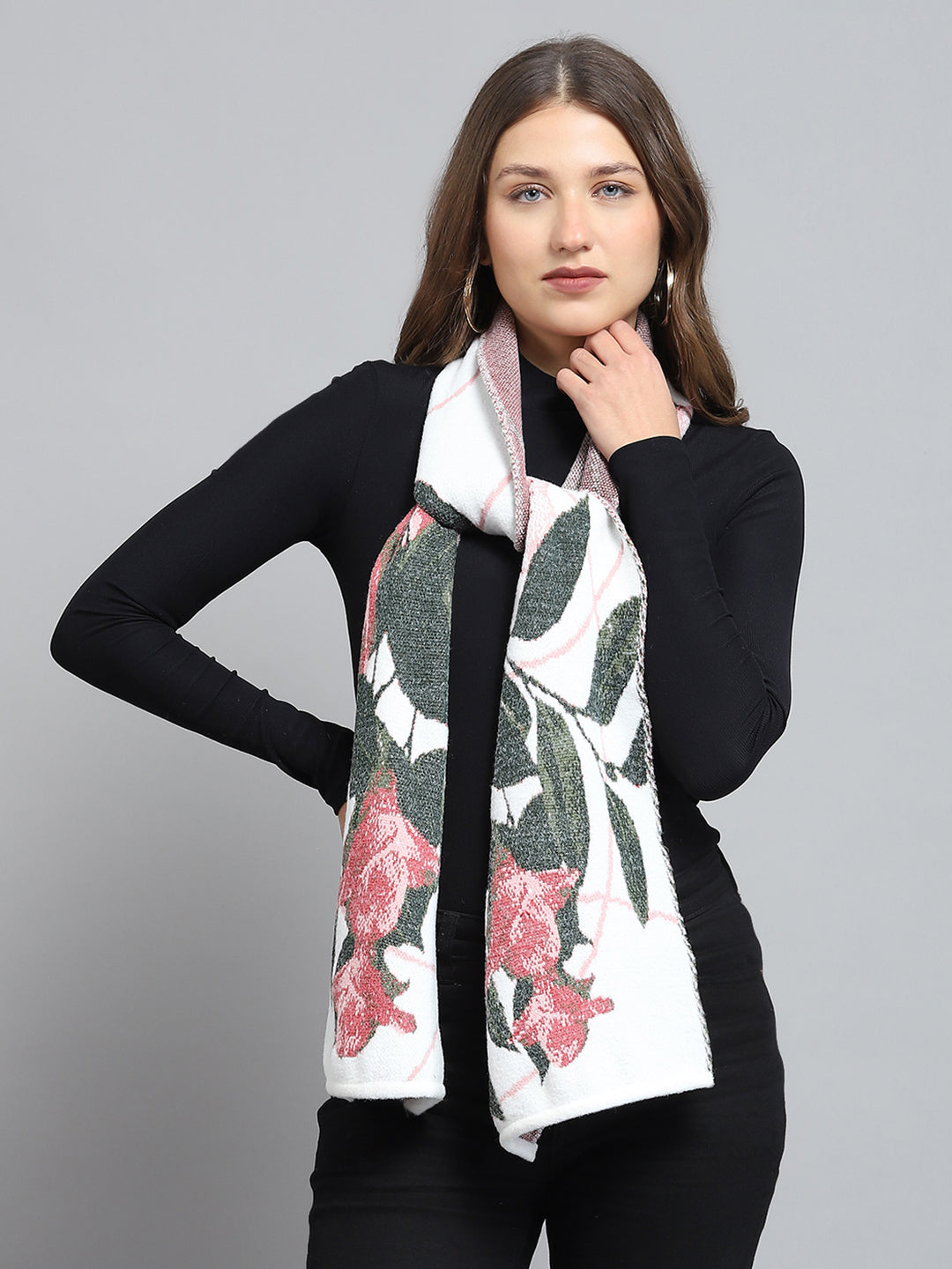 Women Multicolor Self Design Muffler