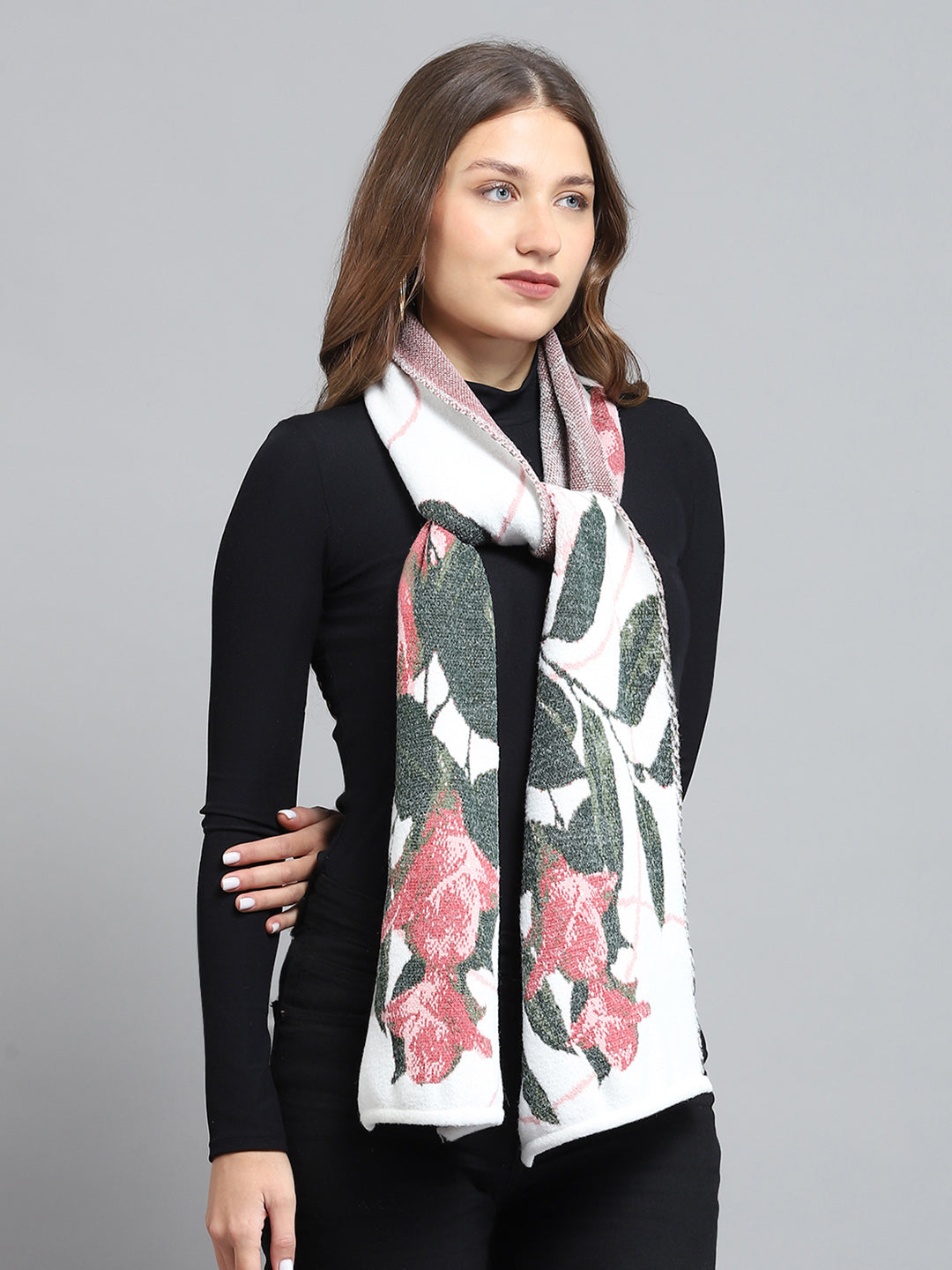 Women Multicolor Self Design Muffler