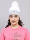 Women Grey Self Design Cap