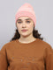Women Pink Self Design Cap