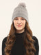 Women Grey Self Design Cap