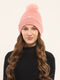Women Pink Self Design Cap