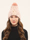 Women Pink Self Design Cap