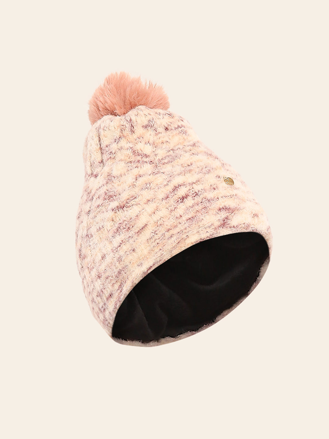 Women Pink Self Design Cap