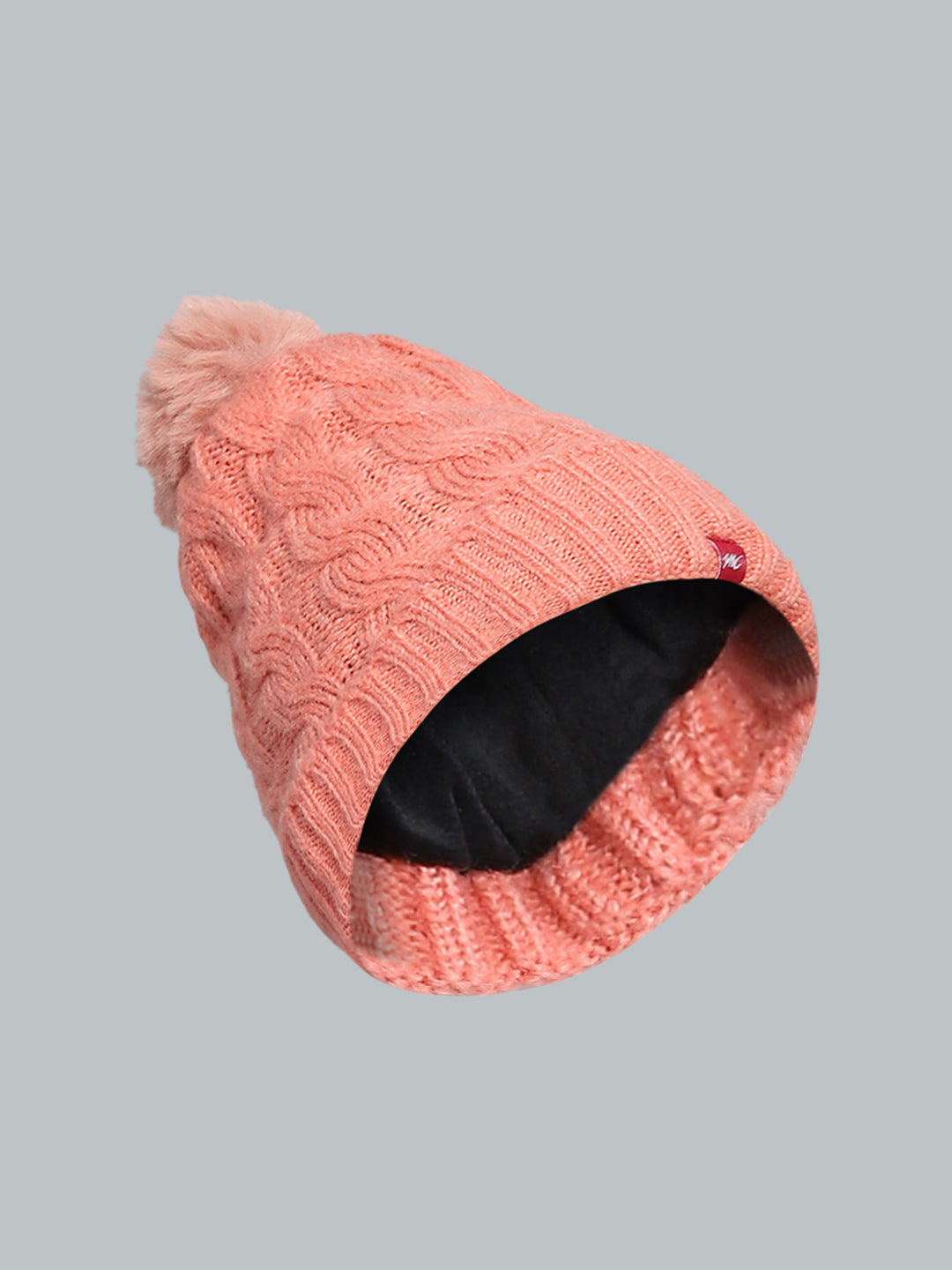 Women Pink Self Design Cap