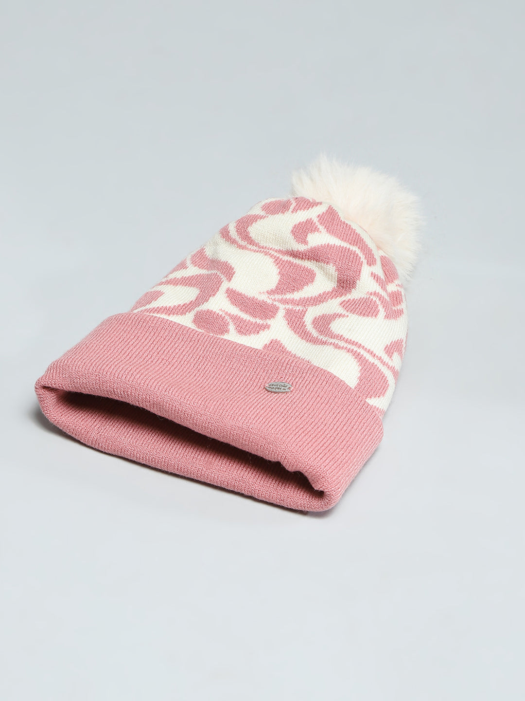 Kids Pink Self Design Cap