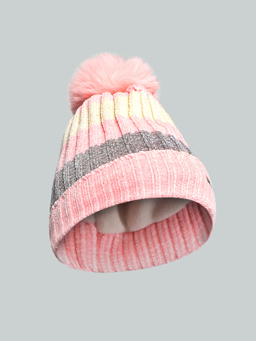 Kids Pink Self Design Cap