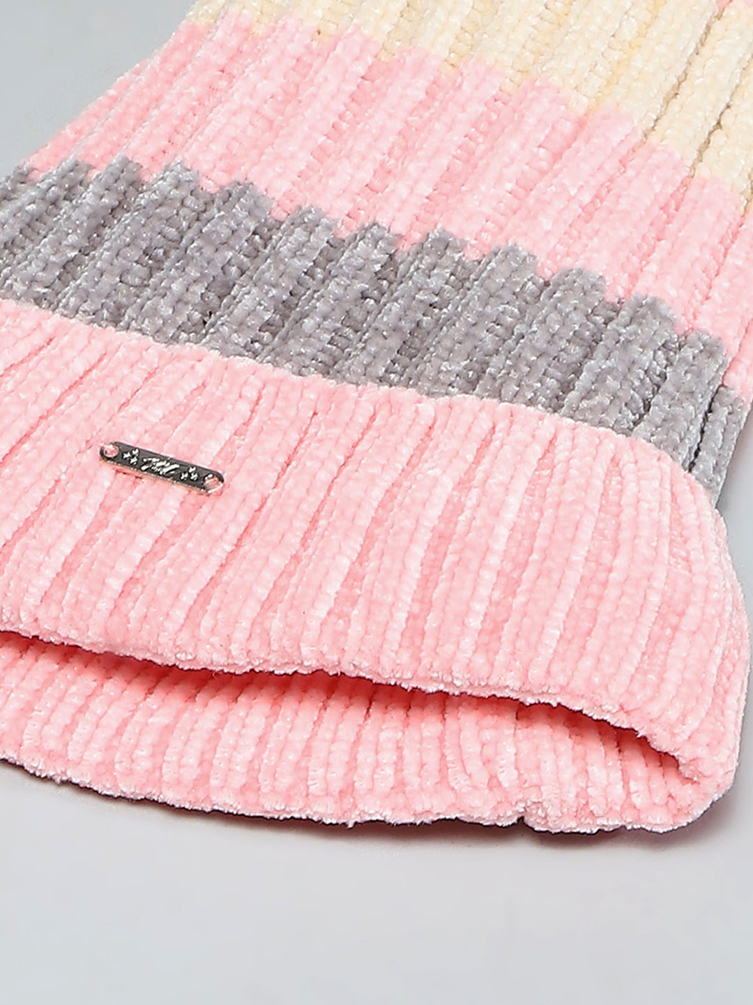 Kids Pink Self Design Cap