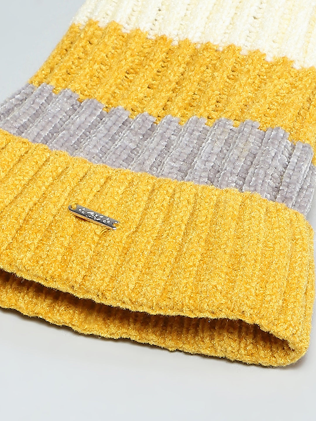 Kids Yellow Self Design Cap