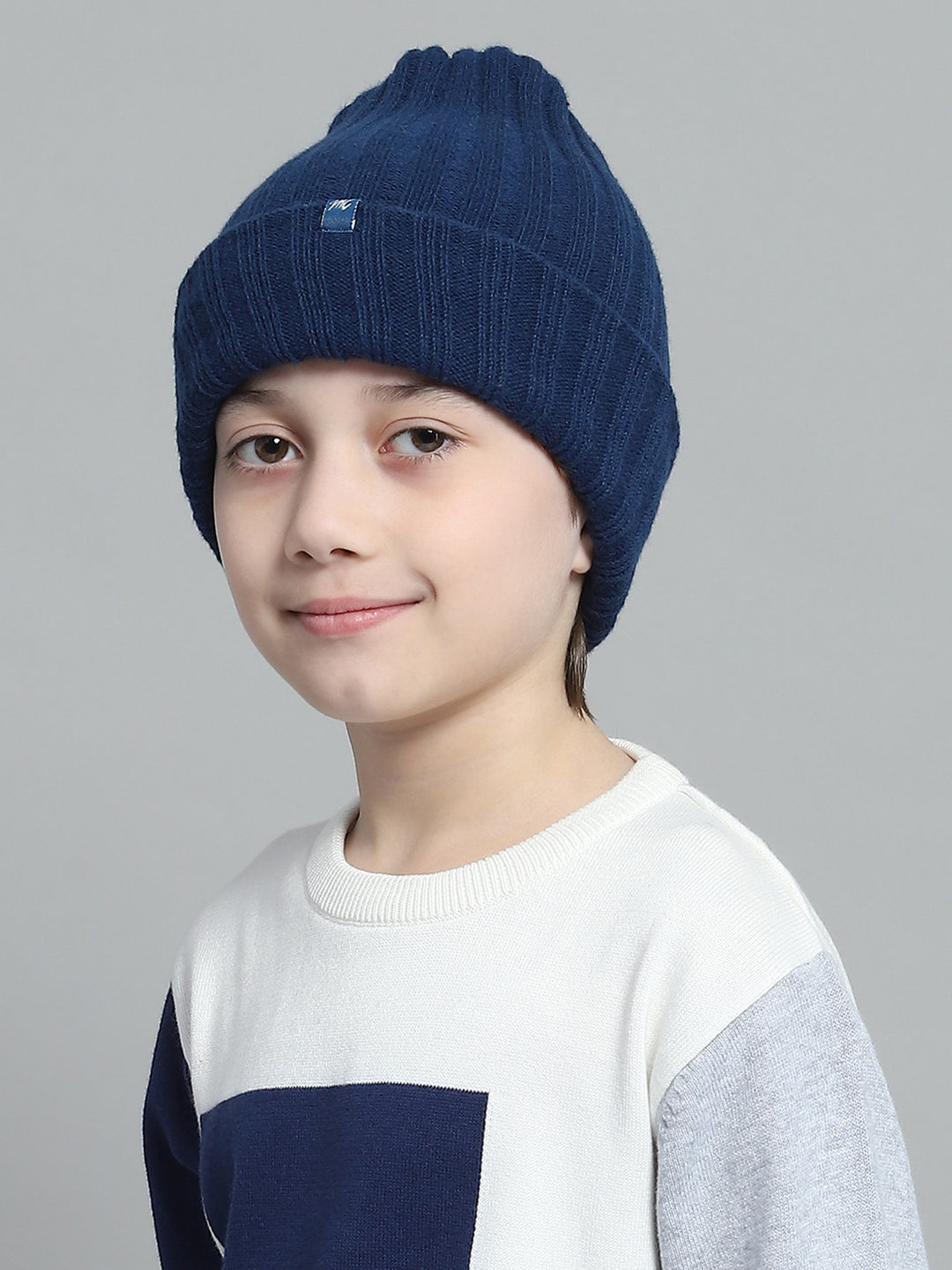 Kids Blue Self Design Cap