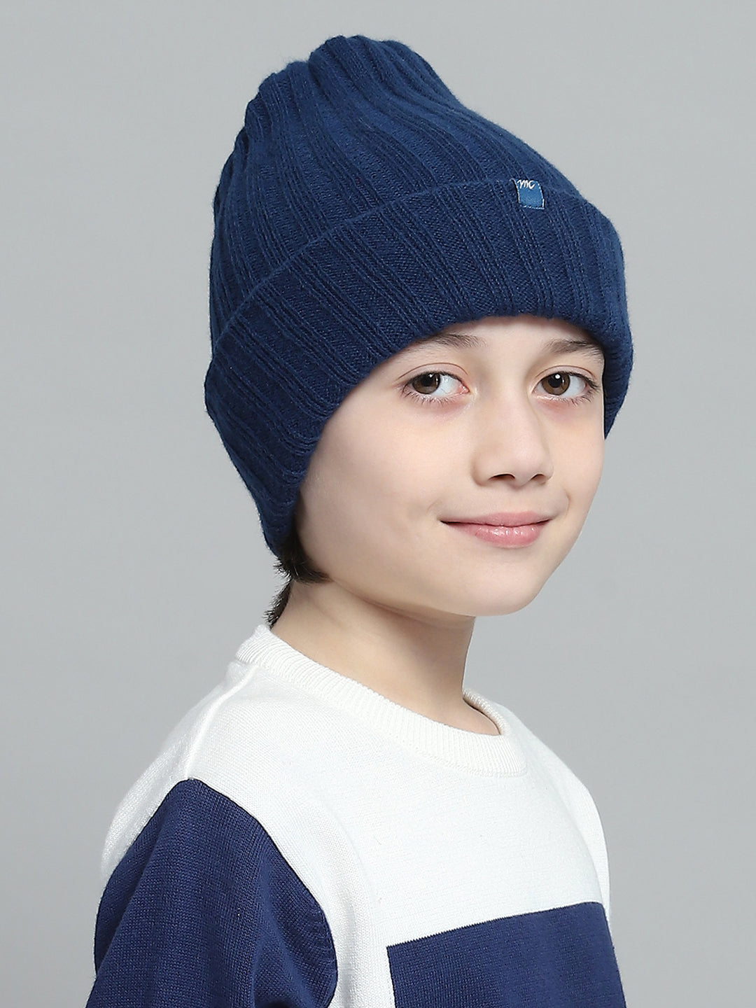 Kids Blue Self Design Cap