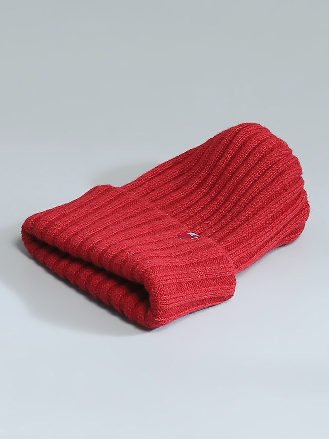 Kids Maroon Self Design Cap