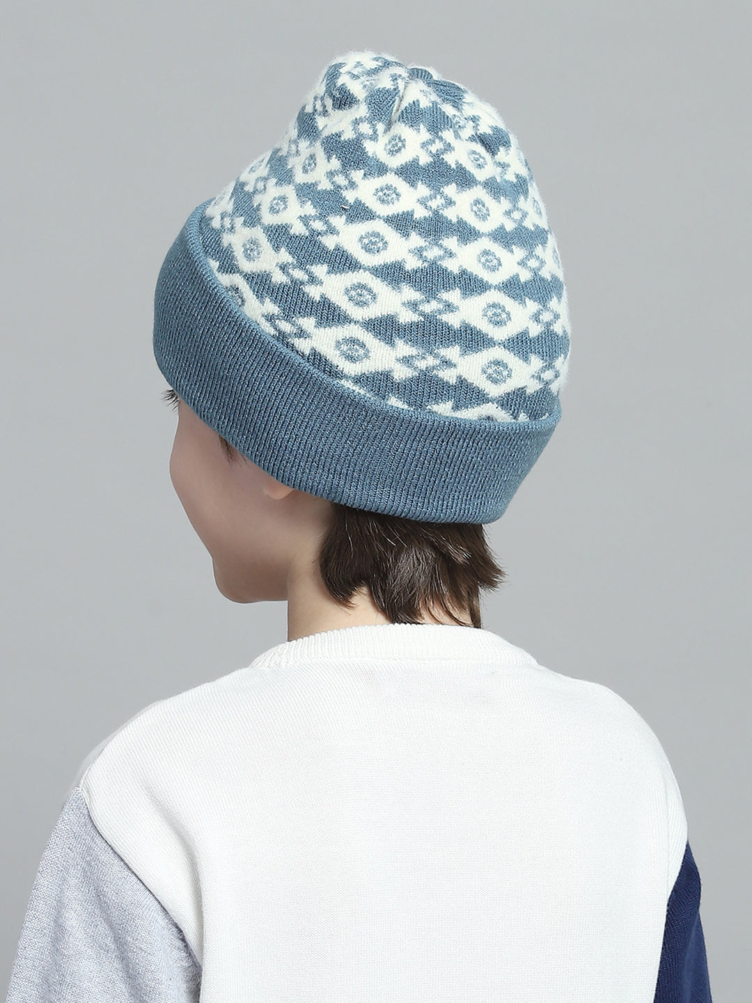 Kids Blue Self Design Cap