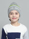 Kids Grey Self Design Cap