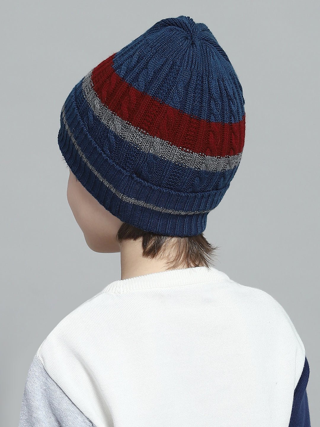 Kids Blue Self Design Cap