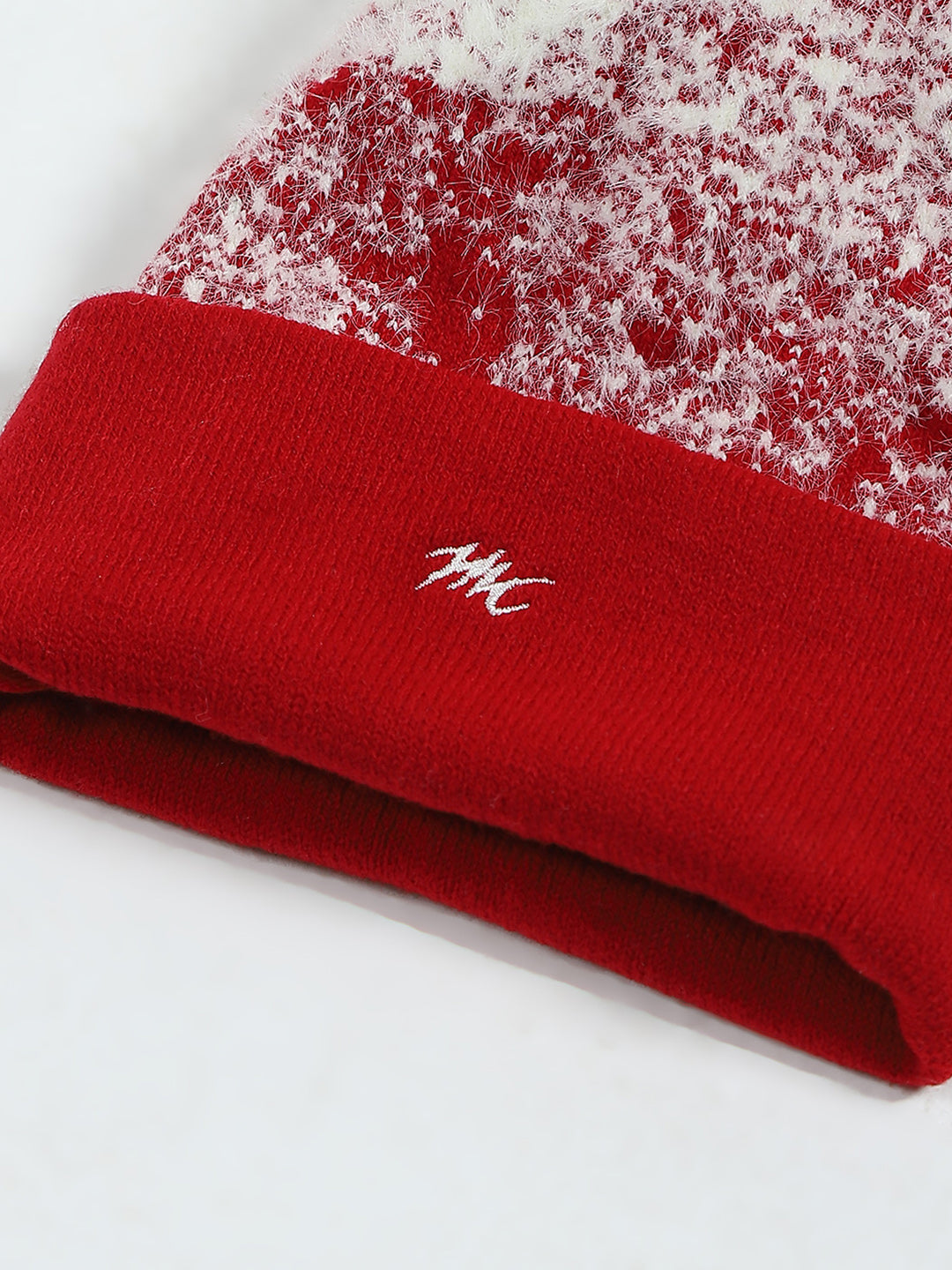 Girls Red Self Design Cap