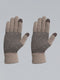 Men Camel Brown Self Design Gloves