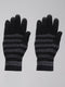 Men Black Self Design Gloves