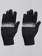 Men Black Self Design Gloves
