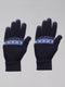 Men Navy Blue Self Design Gloves