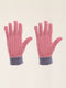 Women Pink Self Design Gloves