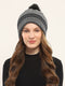Women Grey Self Design Cap