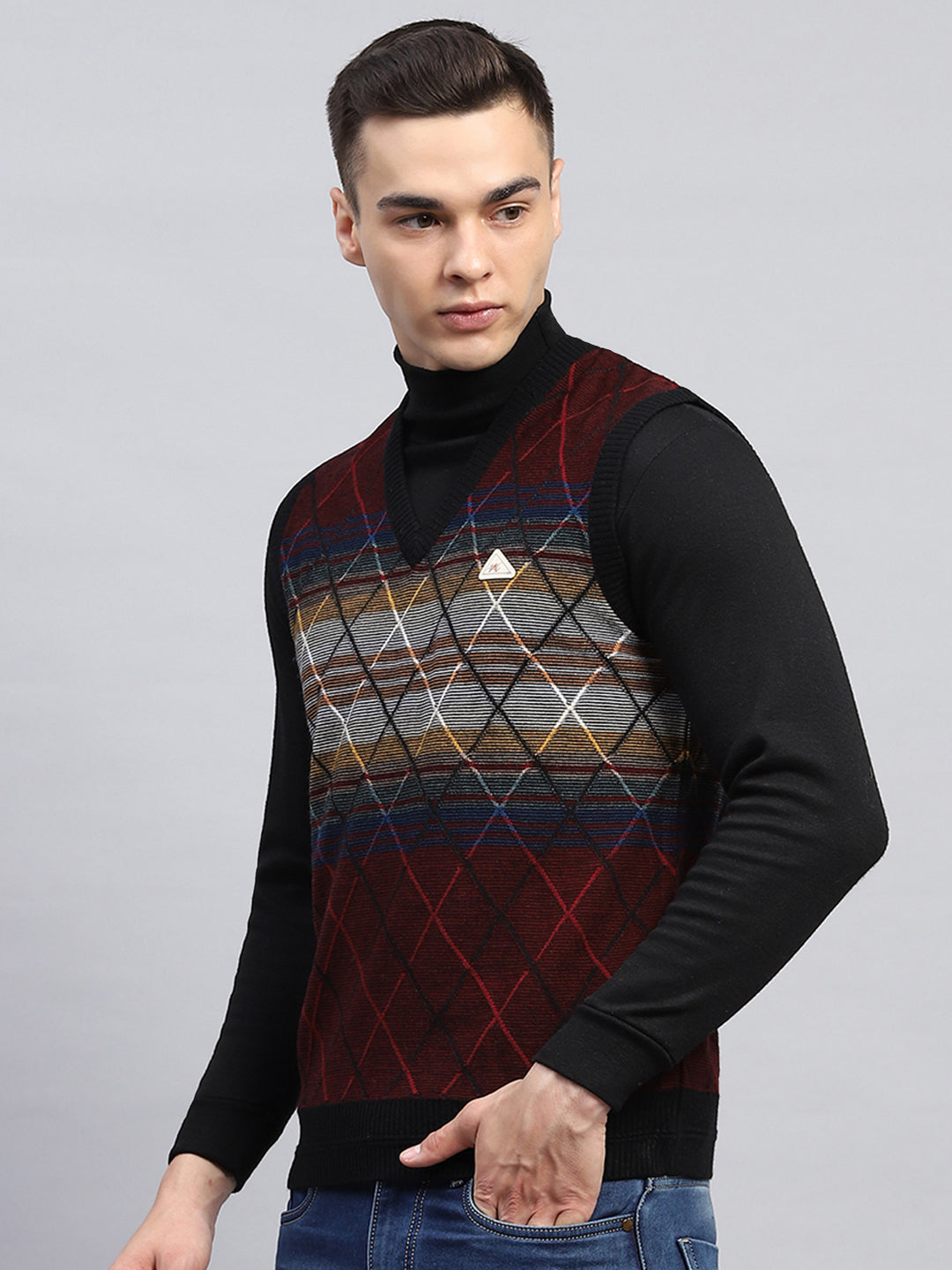 トップス magliano 20ss argyle vest Dsquared2 D2 - Magliano Leather Argyle Knit Vest Raw White – ESSXNYC