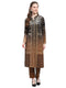 Women Mustard Designer Round Neck Full Sleeve Kurtis Set for Winter