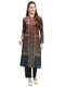 Women Teal Blue Designer Round Neck Full Sleeve Kurtis Set for Winter