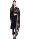 Women Navy Blue Designer Round Neck Full Sleeve 3 Pc Kurtis Set for Winter