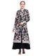 Women Navy Blue Designer V Neck Full Sleeve Kurtis Set for Winter