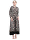 Women Black Designer V Neck Full Sleeve Kurtis Set for Winter