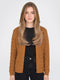 Women Mustard Self Design Front Open Full Sleeve Cardigan