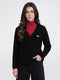 Women Black Self Design V Neck Full Sleeve Cardigan