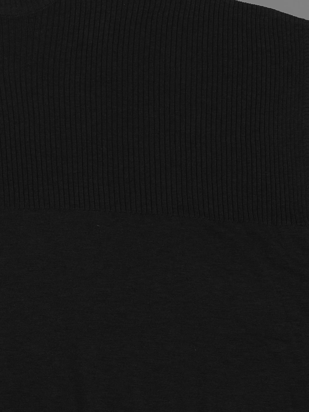 Women Black Corduroy Round Neck Full Sleeve Cords Set