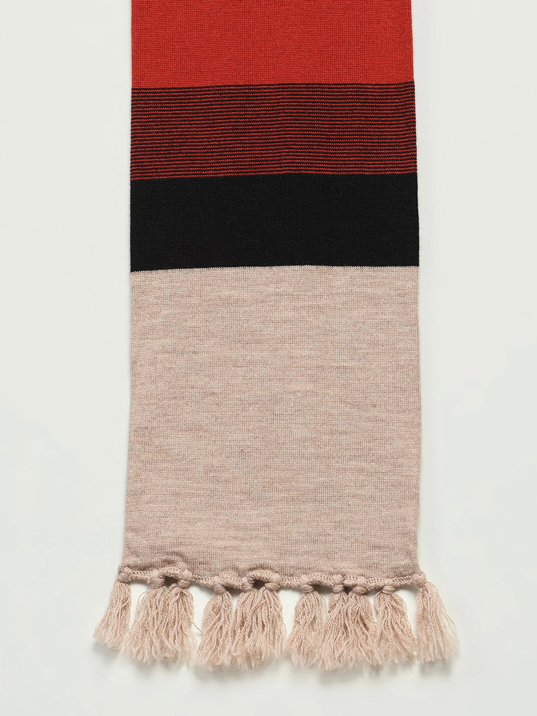 Men Multicolor Printed Pure Wool Muffler