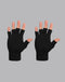 Men Black Printed Blend Wool Gloves