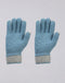 Women Sea Green Printed Blend Wool Gloves