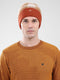 Men Rust Self Design Cap