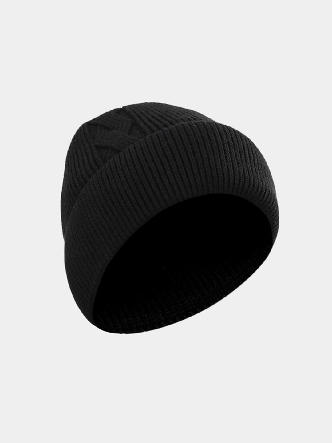 Men Grey Solid Blend Wool Cap