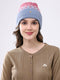 Women Multicolor Self Design Blend Wool Cap