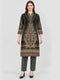 Women Green Designer Round Neck Full Sleeve Kurtis Set for Winter